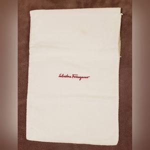 SALVATORE FERRAGAMO WHITE DUST BAG